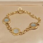 Bvlgari Bvlgari bracelet 18k yellow gold, mother-of-pearl Onyx(Dec 25) - Image 3