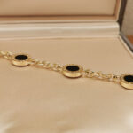 Bvlgari Bvlgari bracelet 18k yellow gold, mother-of-pearl Onyx(Dec 25) - Image 4