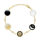 Dior Rose des Vents Rose Céleste Bracelet 18k yell/white gold