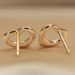 Tiffany Elsa Peretti® open heart stud earrings 18k rose gold - Image 6