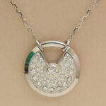 Cartier Amulette necklace, 18k white gold, medium, diamond - Image 2