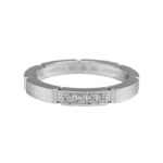 Cartier Maillon Panthère ring 18k white gold, 4 diamond, 49