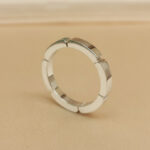 Cartier Maillon Panthère ring 18k white gold, 4 diamond, 49 - Image 4