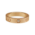Cartier Love ring 18k rose gold, narrow, 1 diamond, 53