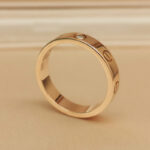 Cartier Love ring 18k rose gold, narrow, 1 diamond, 53 - Image 4