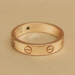 Cartier Love ring 18k rose gold, narrow, 1 diamond, 53 - Image 5