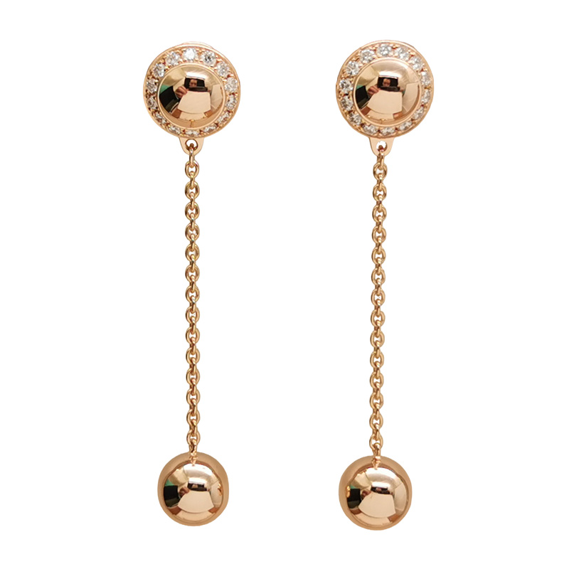 105256 Piaget Possession earrings 18k rose gold, diamond, studs - Image 1