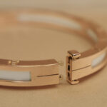Bvlgari B.zero1 bracelet 18k rose gold,white ceramic,hinged,S - Image 10