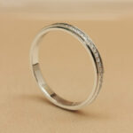 Cartier Wedding ring platinum, diamond, 51 - Image 6