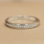 Cartier Wedding ring platinum, diamond, 51 - Image 8