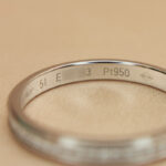 Cartier Wedding ring platinum, diamond, 51 - Image 10