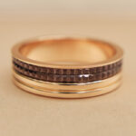 Boucheron Quatre Classique ring rose gold, Brown, large, 65 - Image 6