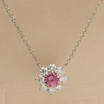 Harry Winston Platinum Diamond, Pink Sapphire pendant - Image 3