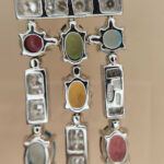 Bulgari Allegra necklace 18k white gold diamond coloured gems - Image 8