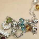 Bulgari Allegra necklace 18k white gold diamond coloured gems - Image 9