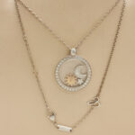 Chopard Happy Sun, Moon Stars pendant 18k white gold, diamond - Image 4