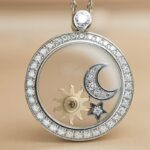 Chopard Happy Sun, Moon Stars pendant 18k white gold, diamond - Image 5