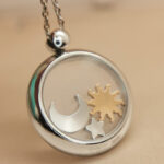 Chopard Happy Sun, Moon Stars pendant 18k white gold, diamond - Image 7