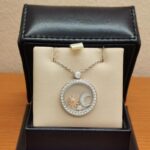 Chopard Happy Sun, Moon Stars pendant 18k white gold, diamond - Image 10