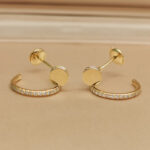 Cartier Juste un Clou earrings 18k yellow gold diamond, small - Image 3