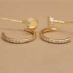 Cartier Juste un Clou earrings 18k yellow gold diamond, small - Image 10