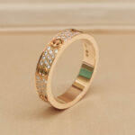 Cartier Love ring 18k rose gold, medium, diamond 51 - Image 6