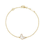 Van Cleef & Arpels Sweet Butterflies bracelet 18k gold MOP