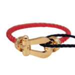 Fred Force 10 bracelet child, 18k rose gold, med pink rope 10