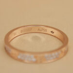 Cartier ring 18k rose gold, mini, paved, 54 Number - Image 10