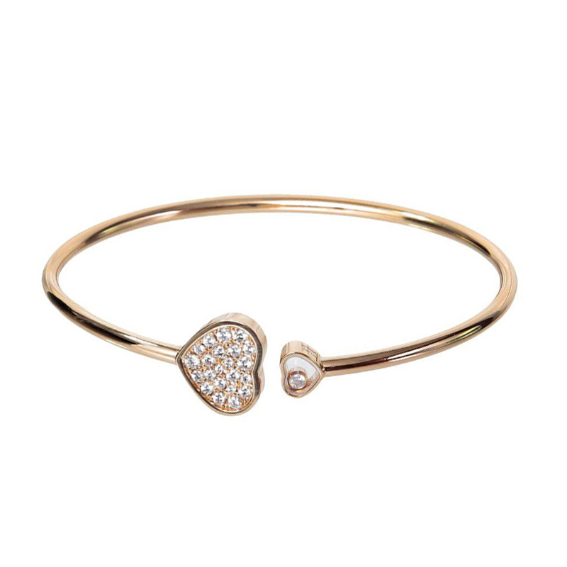 105360 Chopard Happy Hearts Bangle 18k rose gold, diamond, 16 - Image 1