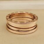 Bvlgari B.zero1 ring three-band 18k rose gold, 61 - Image 6