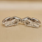 Bvlgari Serpenti earrings 18k white gold, diamond - Image 7