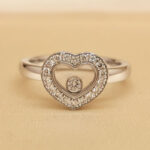 Chopard Happy Diamonds Icons ring 18k white gold diamond 49 - Image 2