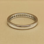 Cartier 1895 ring Platinum, semi paved diamond, 49 - Image 5