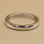 Cartier 1895 ring Platinum, semi paved diamond, 49 - Image 7