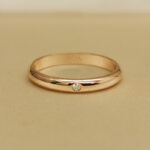 Cartier 1895 ring 18k rose gold, 1 diamond, 51 - Image 2