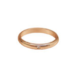 Cartier 1895 ring 18k rose gold, 1 diamond, 51