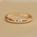 Cartier 1895 ring 18k rose gold, 1 diamond, 51 - Image 7