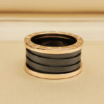 Bvlgari B.zero1 ring four-band 18k rose gold black ceramic,54 - Image 2
