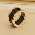 Bvlgari B.zero1 ring four-band 18k rose gold black ceramic,54 - Image 4