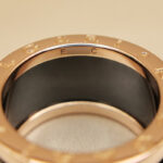 Bvlgari B.zero1 ring four-band 18k rose gold black ceramic,54 - Image 8