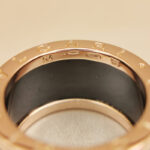 Bvlgari B.zero1 ring four-band 18k rose gold black ceramic,54 - Image 9