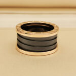 Bvlgari B.zero1 ring four-band 18k rose gold black ceramic,57 - Image 2