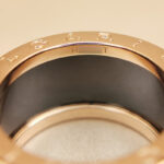 Bvlgari B.zero1 ring four-band 18k rose gold black ceramic,57 - Image 8
