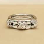 Vintage Chaumet Liens ring 18k white gold, diamond, 47 - Image 2