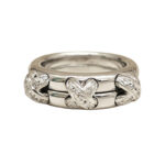 Vintage Chaumet Liens ring 18k white gold, diamond, 47