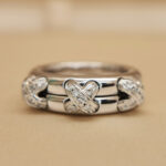 Vintage Chaumet Liens ring 18k white gold, diamond, 47 - Image 5
