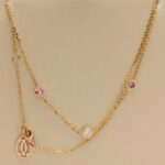 Cartier Diamants Legers necklace rose gold,pink sapphire,diam - Image 3