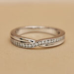 Harry Winston HW Tryst ring platinum diamond, 50 - Image 6