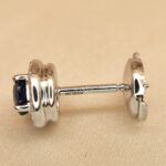 Tiffany Soleste earring platinum diamond sapphire (single) - Image 5